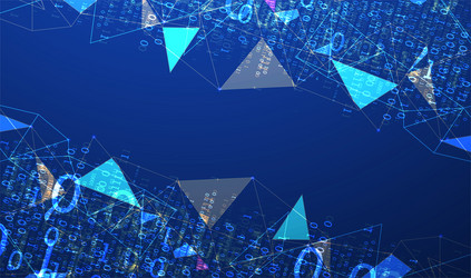 technology background big data concept binary vector image