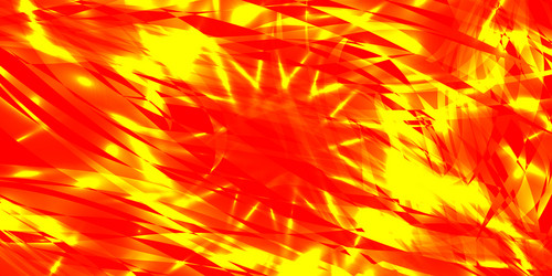 glowing exploded background of red and yellow vector image