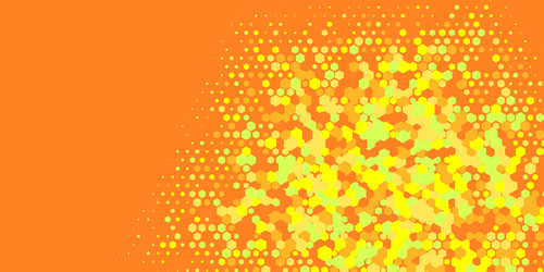 geometric multi size hexagon with color vector image