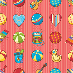 kid toy seamless pattern design element vector image