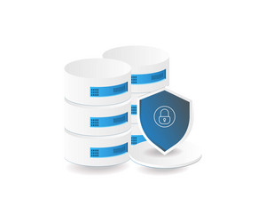 database server security management vector image