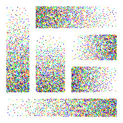 stipple pattern dotted rectangular design vector image