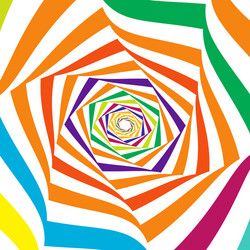abstract shape design element with rotation swirl vector image