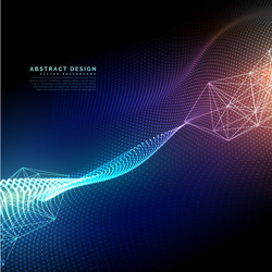 Abstract Technology Particles Background vector image