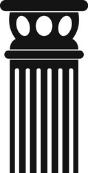 ancient column icon simple style vector