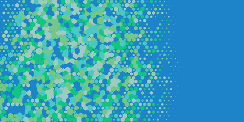 geometric multi size hexagon with color vector image