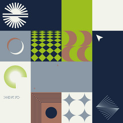 techno abstract pattern design vector image