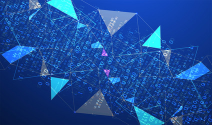 technology background big data concept binary vector image