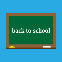 Back to schoolblackboard vector