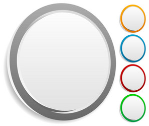 circle graphics circles buttons badges with blank vector image