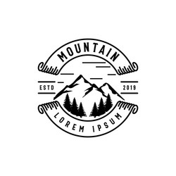 Mountain Badge Logo Collection Vector Image