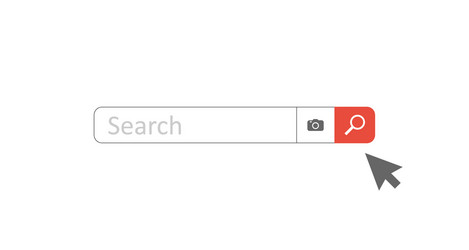 Search bar for ui element design vector