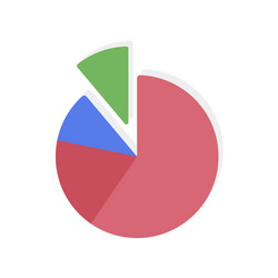 bar pie graph chart on white background vector image