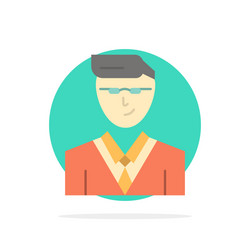 man user manager student abstract circle vector image