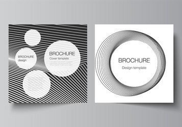 minimal layout two square format vector image