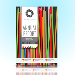 Modern brochure annual report design template vector