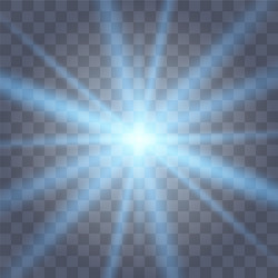 Blue glowing light burst explosion Royalty Free Vector Image
