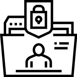 Personal development black icon sign Royalty Free Vector