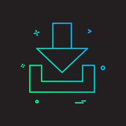 user interface button icon design vector image