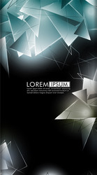 vertical triangle background abstract composition vector image