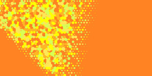 geometric multi size hexagon with color vector