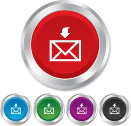 mail receive icon envelope symbol get message vector