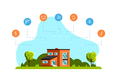 Smart house vector