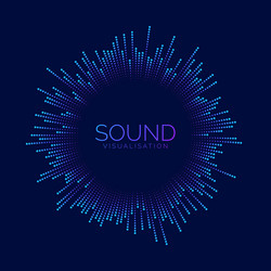Soundwave Visualizer - Pixel Music vector