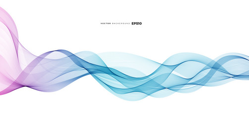 wave element with abstract colorful lines vector image
