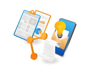 email information template web blog design idea vector image