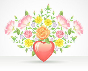 floral frame Vector Image