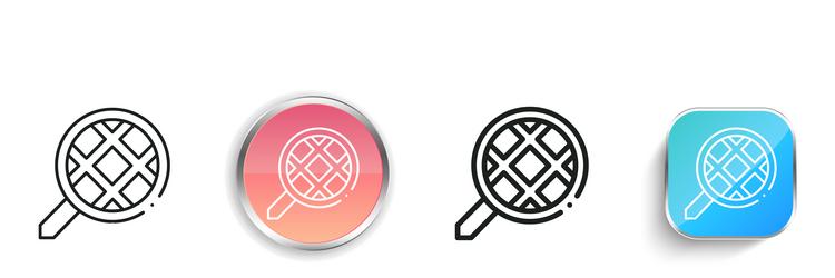maps icon thin linear regular and button style vector image
