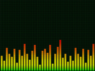 Dynamic Audio Equalizer vector image