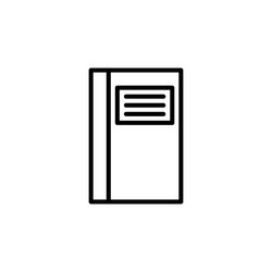 Notebook icon isolated eps10 vector