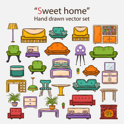 Sweet home concept Royalty Free Vector Image - VectorStock