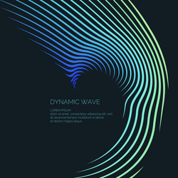 bright abstract background with a dynamic waves vector image