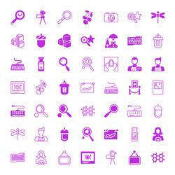 macro icons vector