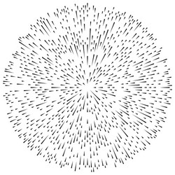 random radial lines explosion effect radiating vector image