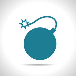 Bomb icon vector