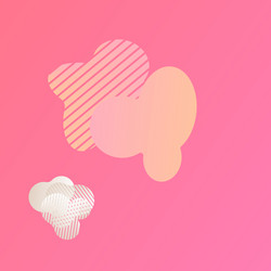 Pink gradient background with abstract spots vector