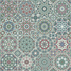 set of octagonal and square patterns vector image