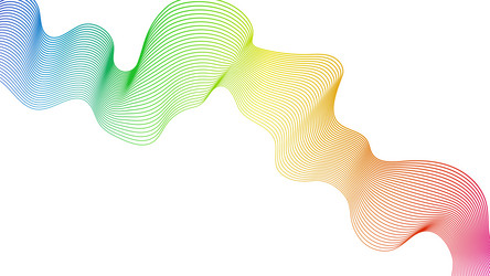 Abstract backdrop with wave gradient lines vector