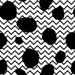 abstract seamless pattern dot and zig-zag line vector image