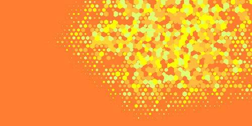 geometric multi size hexagon with color vector image
