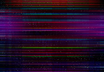 Glitch effect color distortion monitor pixel noise vector