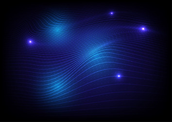 abstract dynamic wave lines and dots background vector image