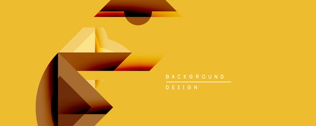abstract geometric shapes overlap creating vector image