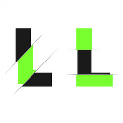 Initial letter l logo icon template Royalty Free Vector