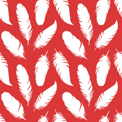 bird feathers silhouettes seamless pattern Vector Image