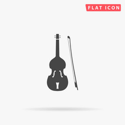 Fiddle flat icon vector